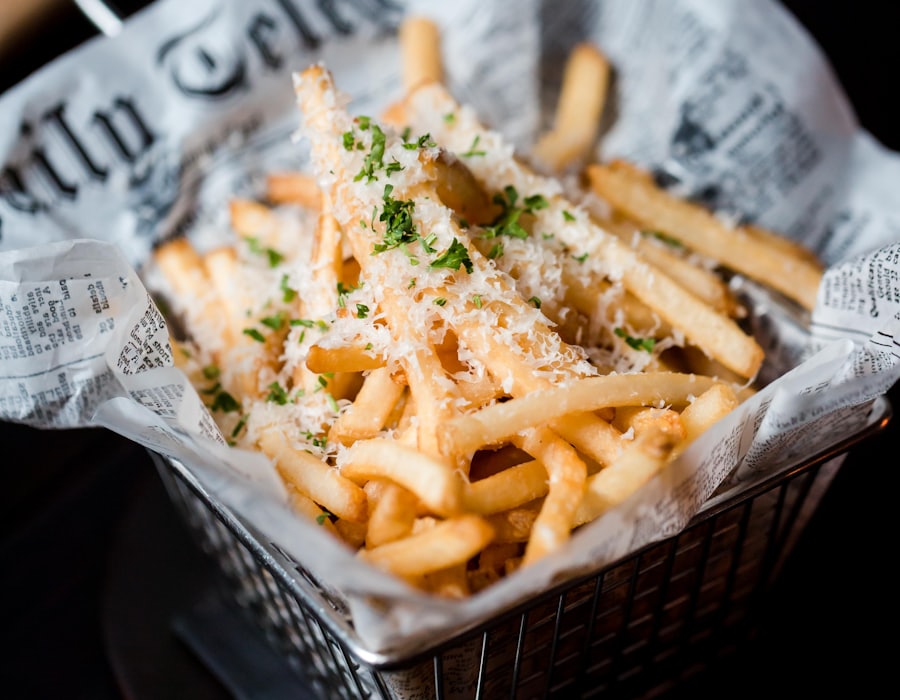 Basket of seasoned fries